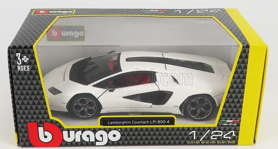 ダイキャストモデルカー ランボルギーニ カウンタック LPI 800-4 1/24スケール ランボルギーニ 洗練されたデザイン 精密なディテール 純白ボディカラー シザードア シャープなエッジ くさび形シルエット リアスラット ディフューザー