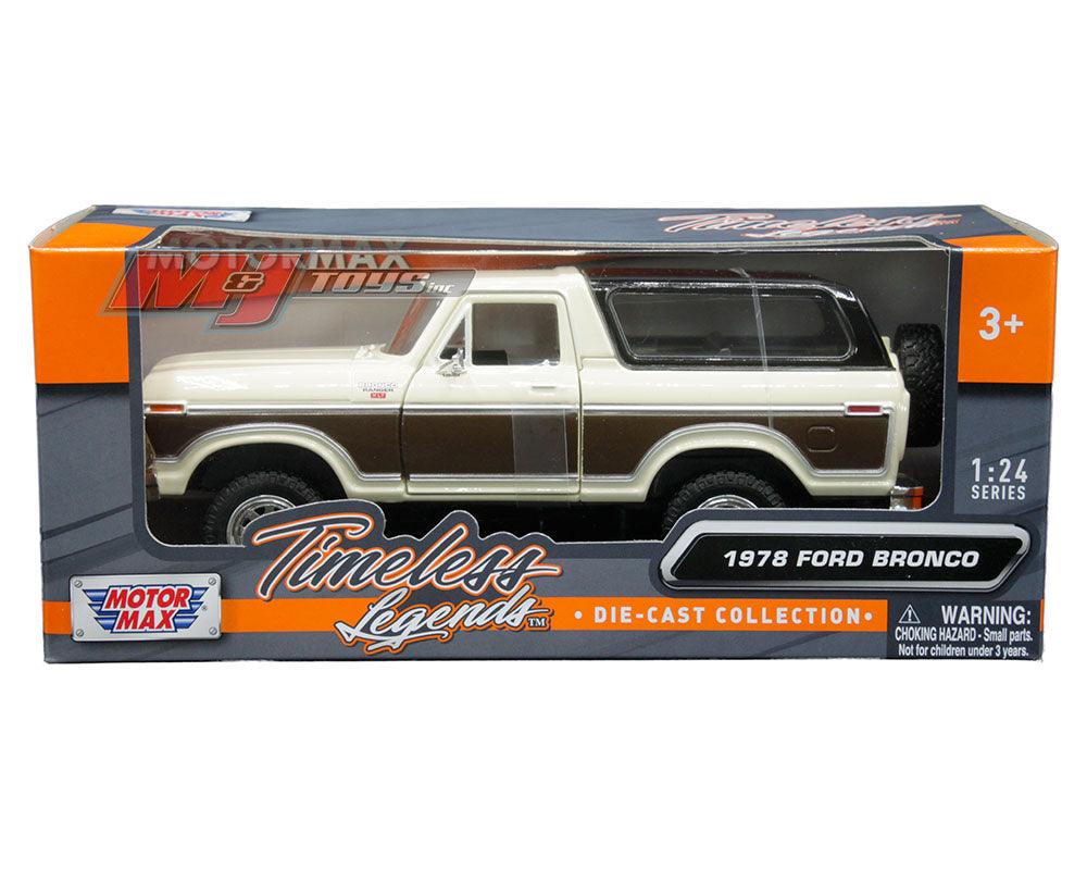 ミニカー MOTORMAX モトーマックス フォード ブロンコ BRONCO 1978 1/24 ピックアップ トラック ハードトップ ベージュ/タン ミニカー MOTORMAX フォード ブロンコ BRONCO 1978 1/24 ピックアップ トラック ハードトップ - Trade Center