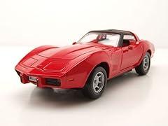 ミニカー MOTORMAX シボレー コルベット C3 1979 レッド 1/24スケール 精巧 再現 鮮やか ボディカラー 流麗 ボディライン ディテール 細部こだわり インテリア 再現度高い シート ダッシュボード 1979年式 快適性向上 洗練 デザイン パワフル