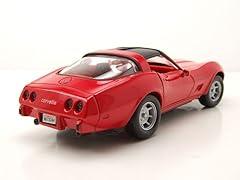 ミニカー MOTORMAX シボレー コルベット C3 1979 レッド 1/24スケール 精巧 再現 鮮やか ボディカラー 流麗 ボディライン ディテール 細部こだわり インテリア 再現度高い シート ダッシュボード 1979年式 快適性向上 洗練 デザイン パワフル