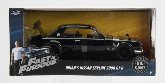 ミニカー コレクション JADA TOYS ジャダトイズ ニッサン スカイライン GT-R ワイルドスピード ブライアン 2000 1/24 映画劇中車 完全再現モデル 精密ダイキャスト製 スケールモデル コレクターズアイテム 日産 NISSAN SKYLINE GTR - Trade Center