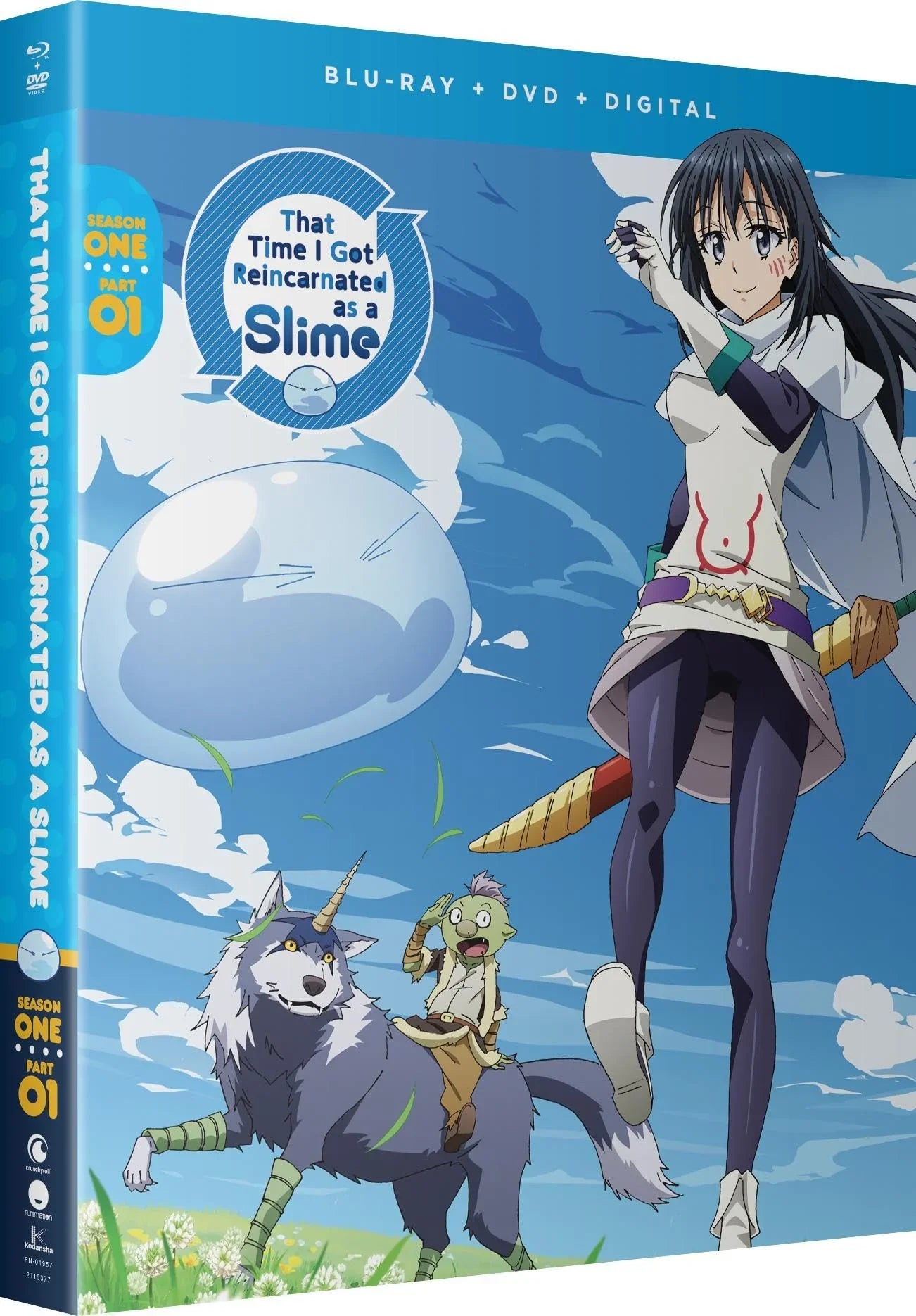 Blu-ray DVD 転生したらスライムだった件 シーズン1 パート1 8bit 高精細画質 16×9 HDネイティブ 声優裏話収録 主要12話エピソード包括 ファンタジー異世界転生原作魅力再現 菊地康仁監督制作川上泰樹漫画伏瀬原案  DVD