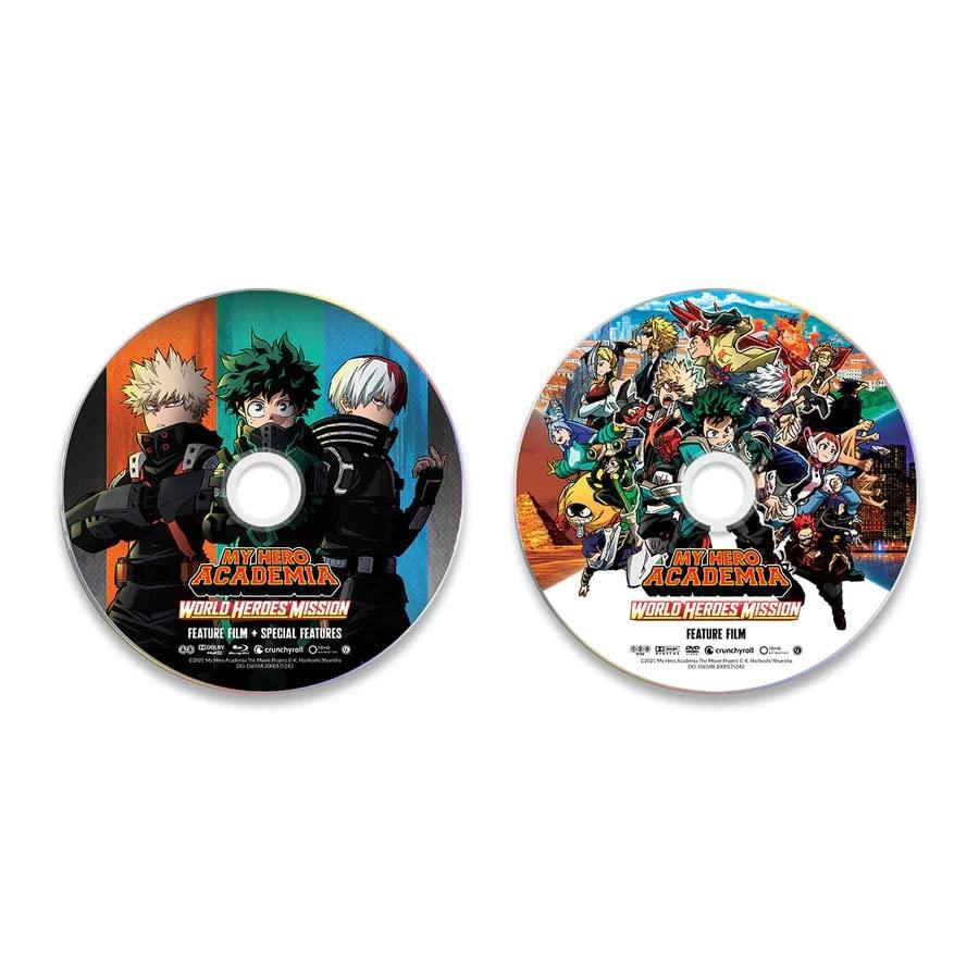 Blu-ray DVD 僕のヒーローアカデミア THE MOVIE ワールド ヒーローズ ミッション Bones制作 長崎健司監督 1080p HDネイティブ 16 9ビスタサイズ 101分 本編収録 特典映像付き  DVD