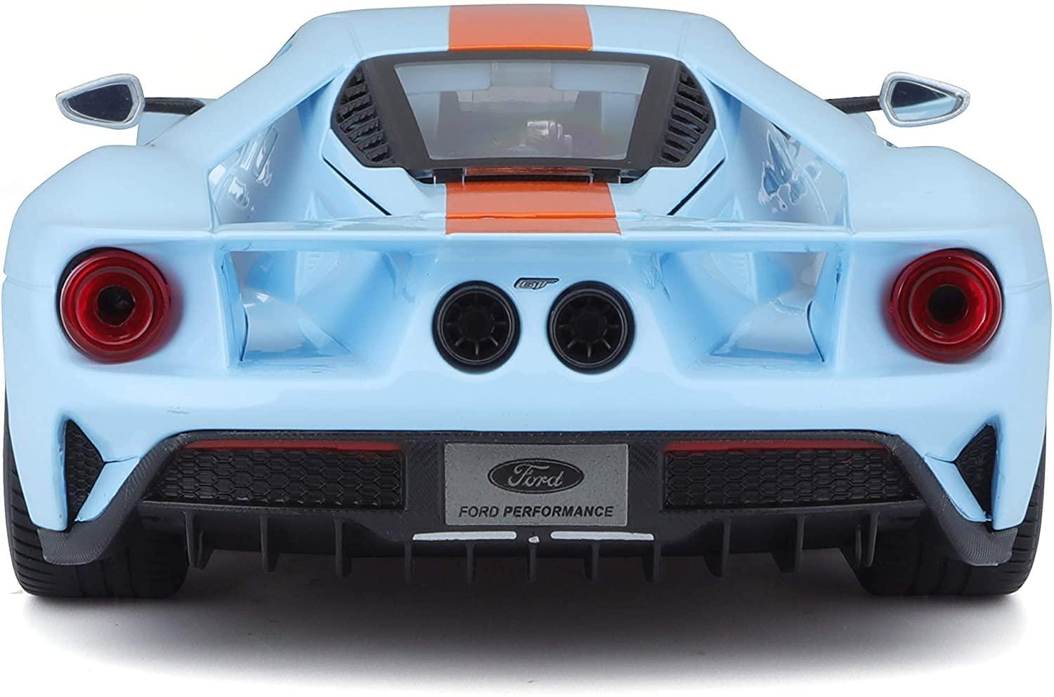ミニカー フォード GT 2017 Maisto マイスト 1/18 スケール ダイキャストモデル スーパーカー レーシングカー アメリカ車 高級 精密再現 V6エコブースト 647馬力 カーボンファイバー アクティブスポイラー 模型 - Trade Center