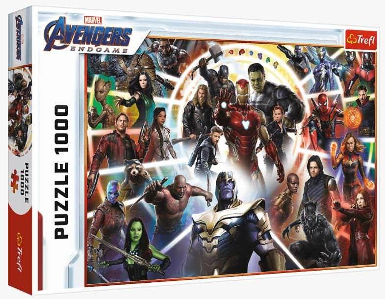 ジグソーパズル マーベル アベンジャーズ・エンドゲーム 1000ピース Trefl社 映画感動再現 ヒーロー勢揃い 高品質精密設計 迫力ビジュアル 68×48cm 大型制作集中力向上 脳活性化家族団らん趣味