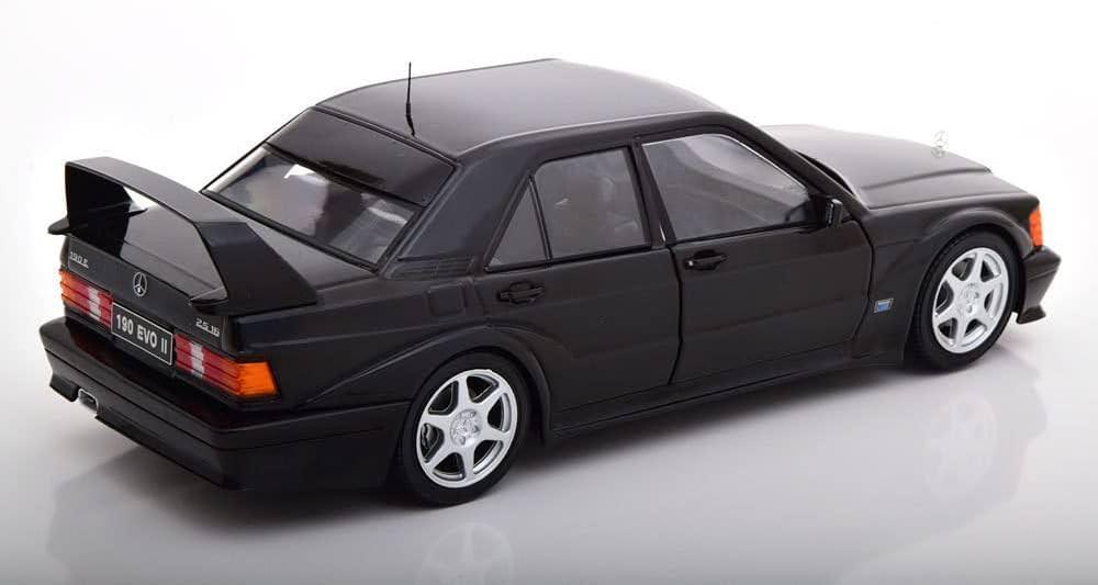 ミニカー メルセデス・ベンツ 190E エボリューションII 1 18スケール DTM 1990年ドイツツーリングカー選手権 レーシングマシン 漆黒ワイドフェンダー 大型リアウイング 精密ディテール再現 レカロスポーツシート サーキット臨場感 コレクション用 限定モデル