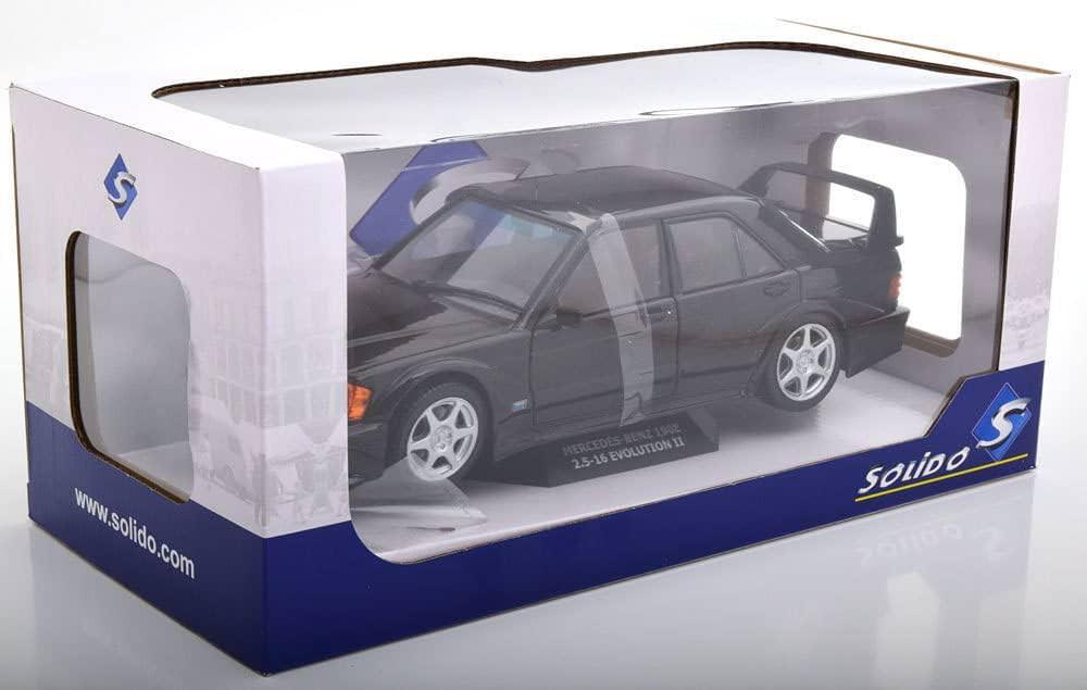 ミニカー SOLIDO MERCEDES BENZ 190E EVO 2 1990 ブラック メルセデスベンツ 1/18 ソリド DTM レーシングカー コレクション モデルカー 限定モデル ワイドフェンダー エアロパーツ 大型リアウイング 高精密 ダイキャスト レース仕様 - Trade Center