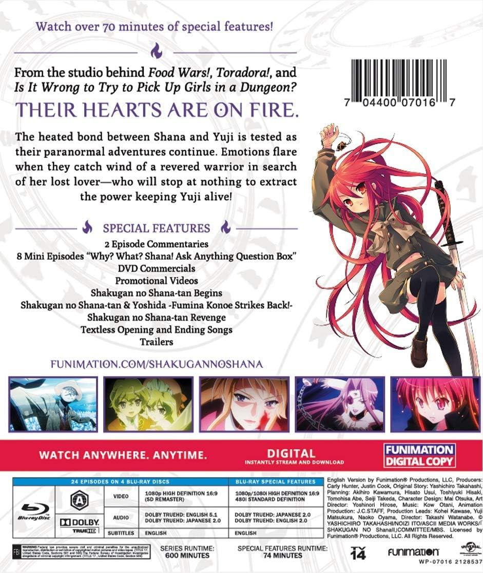 Blu-ray 灼眼のシャナ シーズン2 Essentials 渡部高志監督作品 高画質 1080p ハイデフィニション 映像美 全24話収録 4枚組 総再生時間600分 特典映像74分 ファンタジー 舞台は紅世と現世 鋭い炎髪灼眼の討ち手 