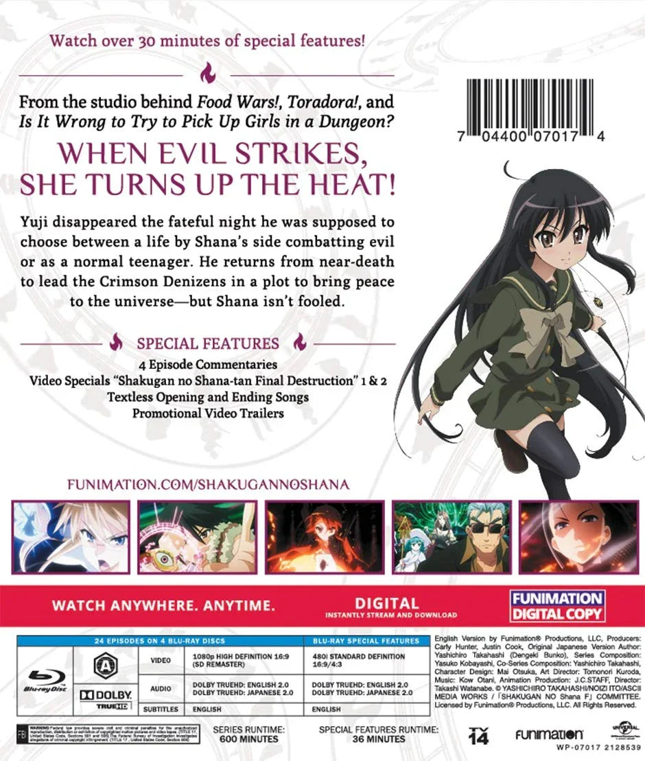 Blu-rayディスク 灼眼のシャナIII シーズン3 Essentials完結編 アニメシリーズ 渡部高志監督制作 全24話収録 壮大な物語集大成 鮮明1080p高精細画質 充実特典映像 豪華声優陣熱演 16:9ワイドスクリーン映像 美麗繊細表情描写 