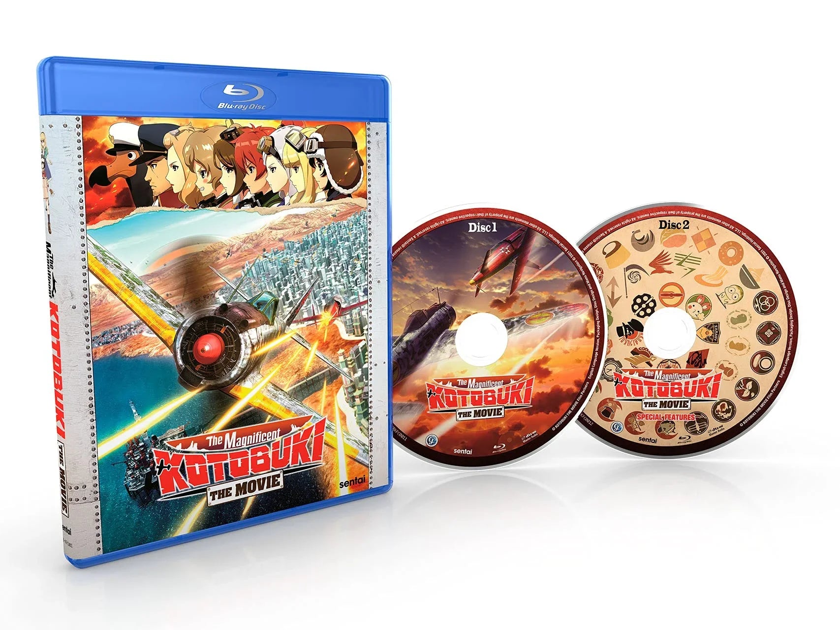 Blu-ray 荒野のコトブキ飛行隊 完全版 水島努監督 迫力の空中戦闘 圧倒的ビジュアル 高品質映像 音響設計 サラウンドサウンド 女性パイロット 活躍 空賊襲撃 スペシャル特典 映像多数 航空アクションアニメファン必見