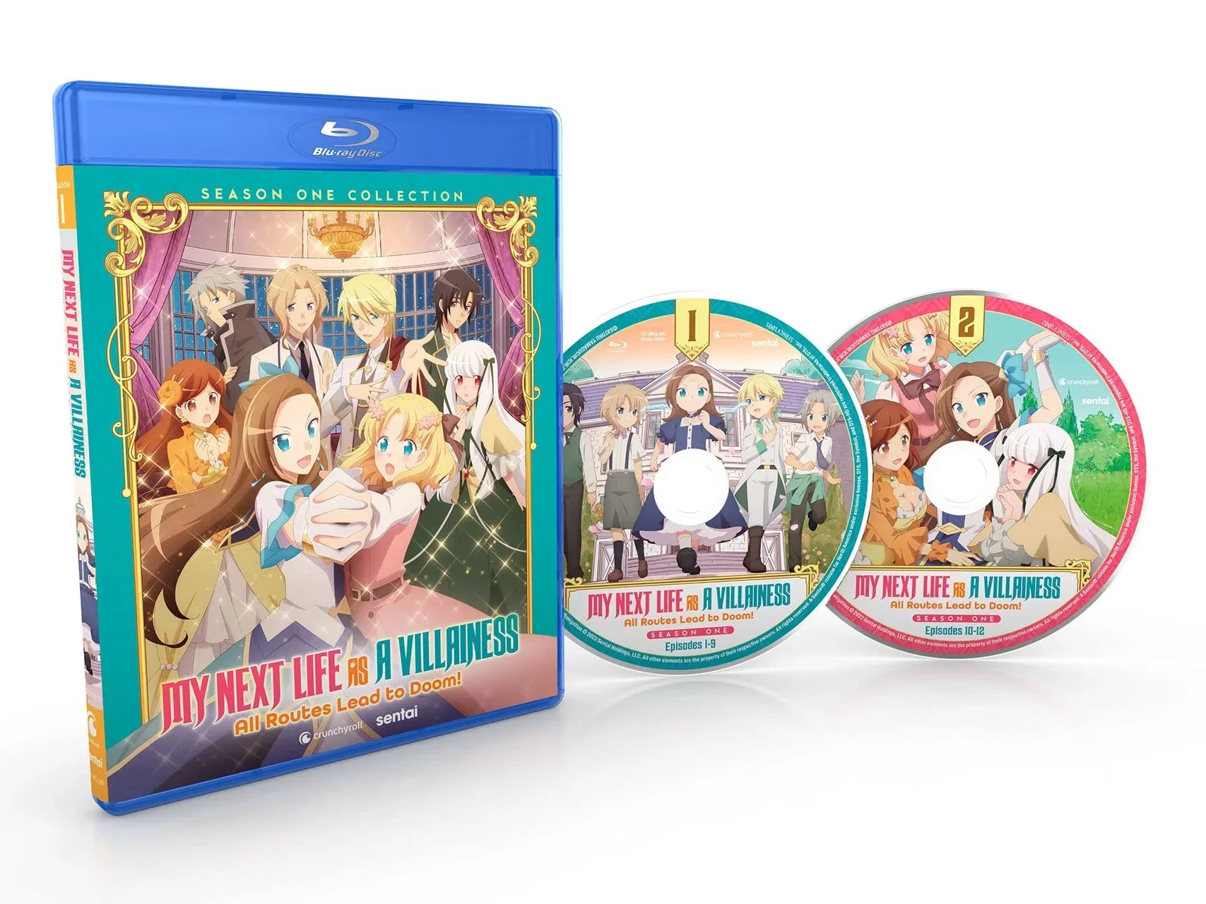 Blu-ray 乙女ゲームの破滅フラグしかない悪役令嬢に転生してしまった 井上圭介監督作品 カタリナ・クラエスの前世記憶による破滅回避奮闘と友情転生ファンタジー 笑いと感動の全話収録 特典映像 ノンクレジットOP ED