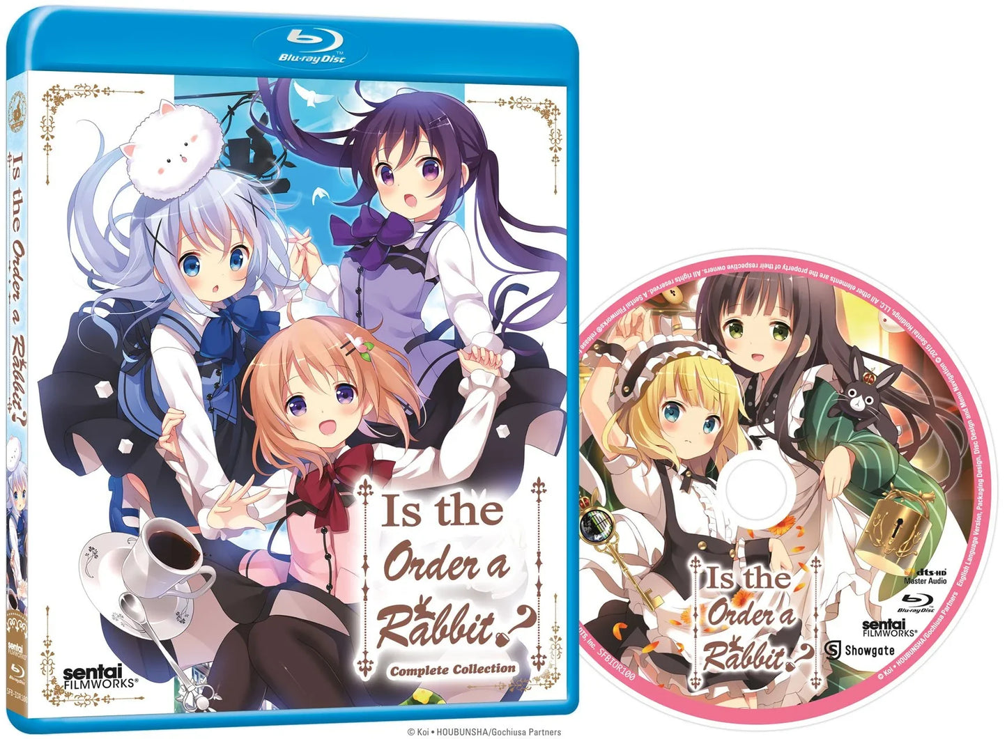 Blu-ray ご注文はうさぎですか？ シーズン1 高画質 全12エピソード 豪華声優陣 佐倉綾音 水瀬いのり 種田梨沙 演技 日常系アニメ 心温まるストーリー 欧州風カフェ 街並み 石畳 高音質 演出 アンゴラウサギ ティッピー 