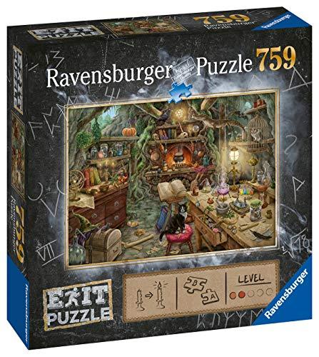 アウトレット品 ジグソーパズル ラベンスバーガー エグジットパズル 魔女の台所 759ピース 謎解き要素含む 家族友人向け 知的エンターテイメント 高品質リネン仕上げ インターロック構造 精密アートワーク 黒猫 魔法薬 数字パターン 解毒剤探索