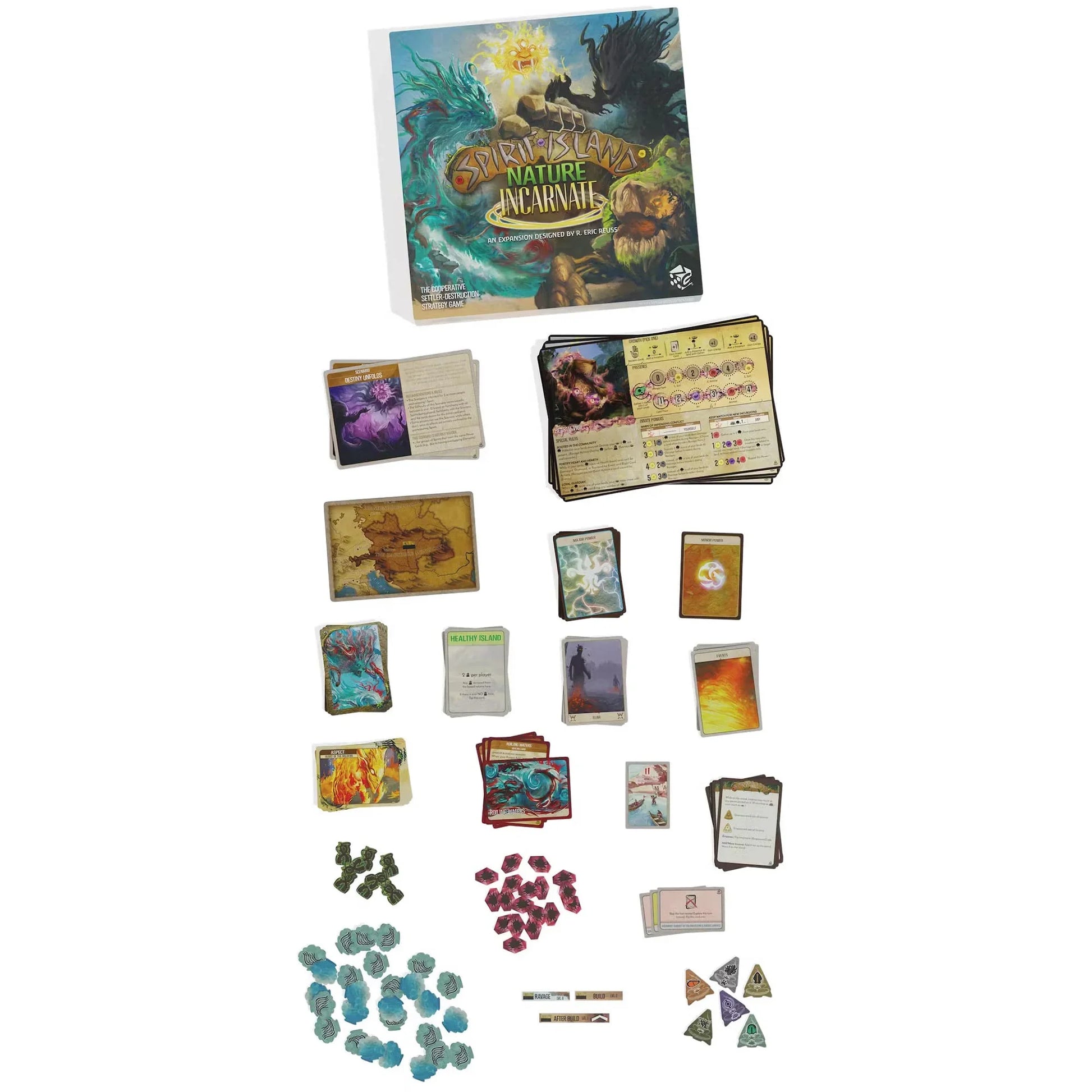 ボードゲーム Spirit Island Nature Incarnate ブランド Spirit Island 新拡張パック 八つの新スピリット インカルナトークン 複数の新敵対者含む拡張セット 