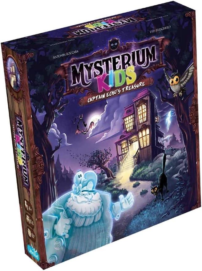 ボードゲーム Mysterium Kids Captain Echo Treasure アントニン ボッカラ イヴ ヒルシュフェルド オリヴィエ ダンシン 探索協力型 音の手がかり タンバリン演出 受賞歴多数 想像力集中力育成 世界評価定番 年齢六歳以上 