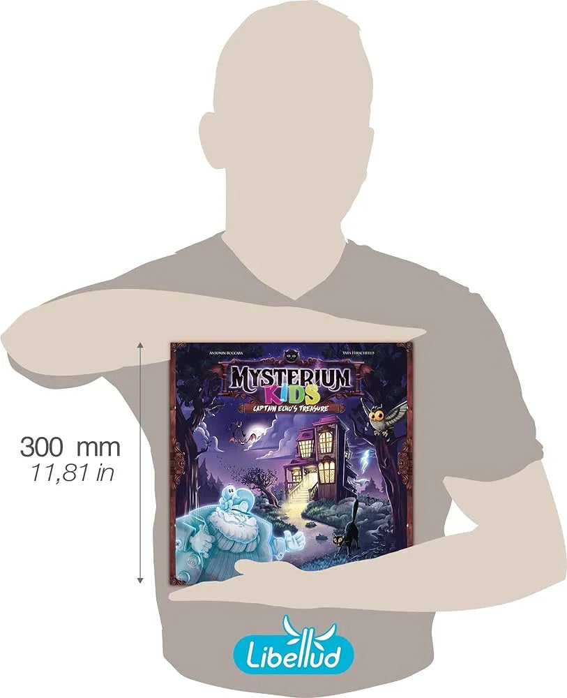 ボードゲーム Mysterium Kids Captain Echo Treasure アントニン ボッカラ イヴ ヒルシュフェルド オリヴィエ ダンシン 探索協力型 音の手がかり タンバリン演出 受賞歴多数 想像力集中力育成 世界評価定番 年齢六歳以上 