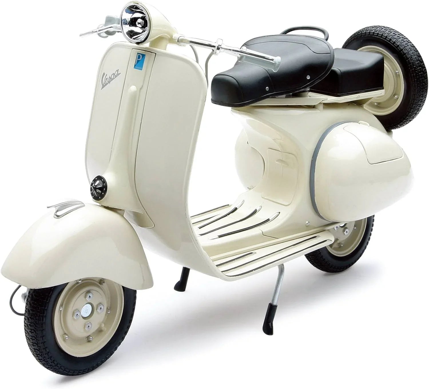 アウトレット品 ダイキャストモデル 1955 Vespa 150 VL 1T New Ray クラシカルな魅力 精密再現 ベージュカラー リアル動作機構 シュミレーション可動 タイヤ回転 ステアリング操作可能 高品質仕様 コレクターズアイテム 全長28cm 幅10cm 高さ19cm