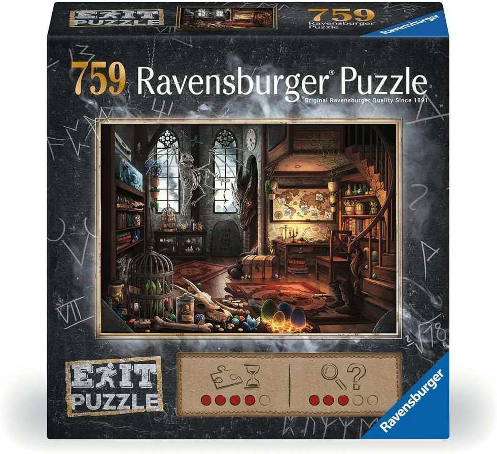 パズル エスケープパズル ドラゴンの研究室 759ピース ラベンスバーガー パズルと謎解きが織りなす不思議な冒険 完成時約70×50cm 知的好奇心刺激 精密カット ピース同士しっかりはまる 高品質 130年以上の伝統