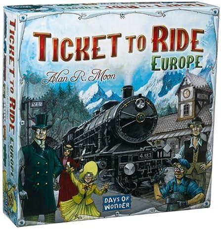 ボードゲーム チケット・トゥ・ライド：ヨーロッパ 19世紀ヨーロッパ鉄道建設戦略ゲーム 2-5人用 8歳以上 30-60分 国際ゲーマーズ賞受賞 日本語版 ホビージャパン トンネル フェリー 駅 列車コマ 目的地チケット 戦略的思考 ファミリー向け 輸入英語版 - Trade Center