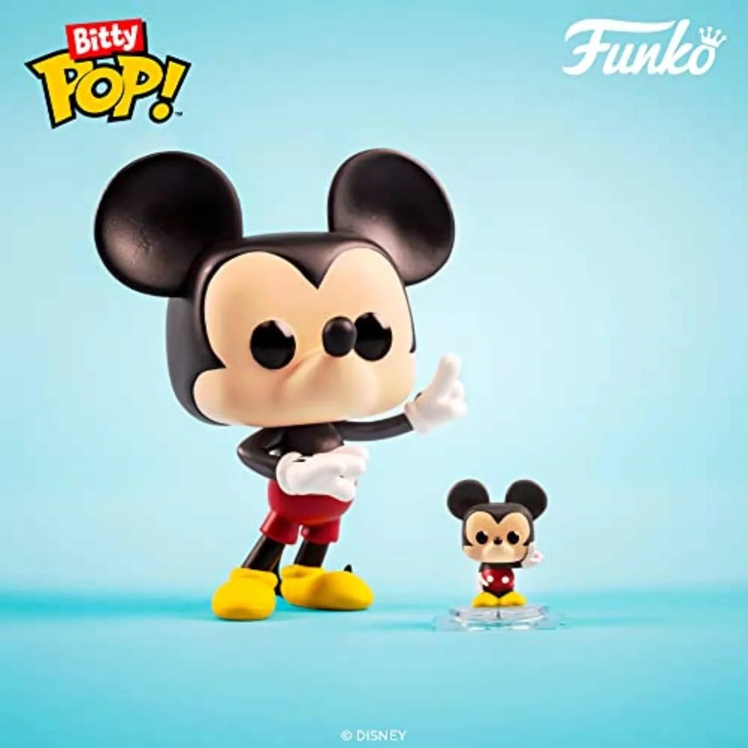 フィギュア ディズニー ミッキーマウス ミニーマウス プルート ミステリーフィギュア Funko Bitty POP 新シリーズ 小型 4パック 高品質 彩色 透明ハードアクリルケース 安定展示 積み重ね可能 ミニチュアコレクション