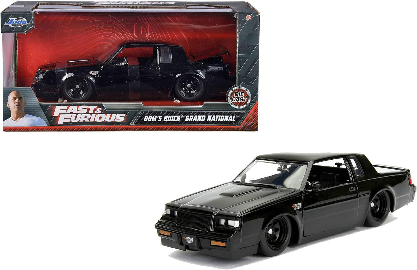 アウトレット品 ミニカー ビュイック グランド ナショナル 1/24 スケール ジャダトイズ Jada Toys ワイルドスピード 伝説の名車 漆黒のボディ 高精細造形 映画再現 ファン必見 コレクション向け クラシックカー 愛好家向け 人気モデル 限定仕様 圧倒的存在感