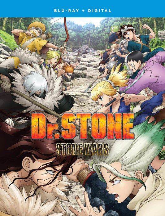 Blu-ray Dr. STONE 第2期 Stone Wars 全11話収録 科学王国 vs 武力帝国 千空率いる科学の力と獅子王司率いる武力帝国の対決 石の世界の命運を賭けた激闘 高画質1080p HD Native 16:9ワイドスクリーン 2枚組ディスク 約275分収録