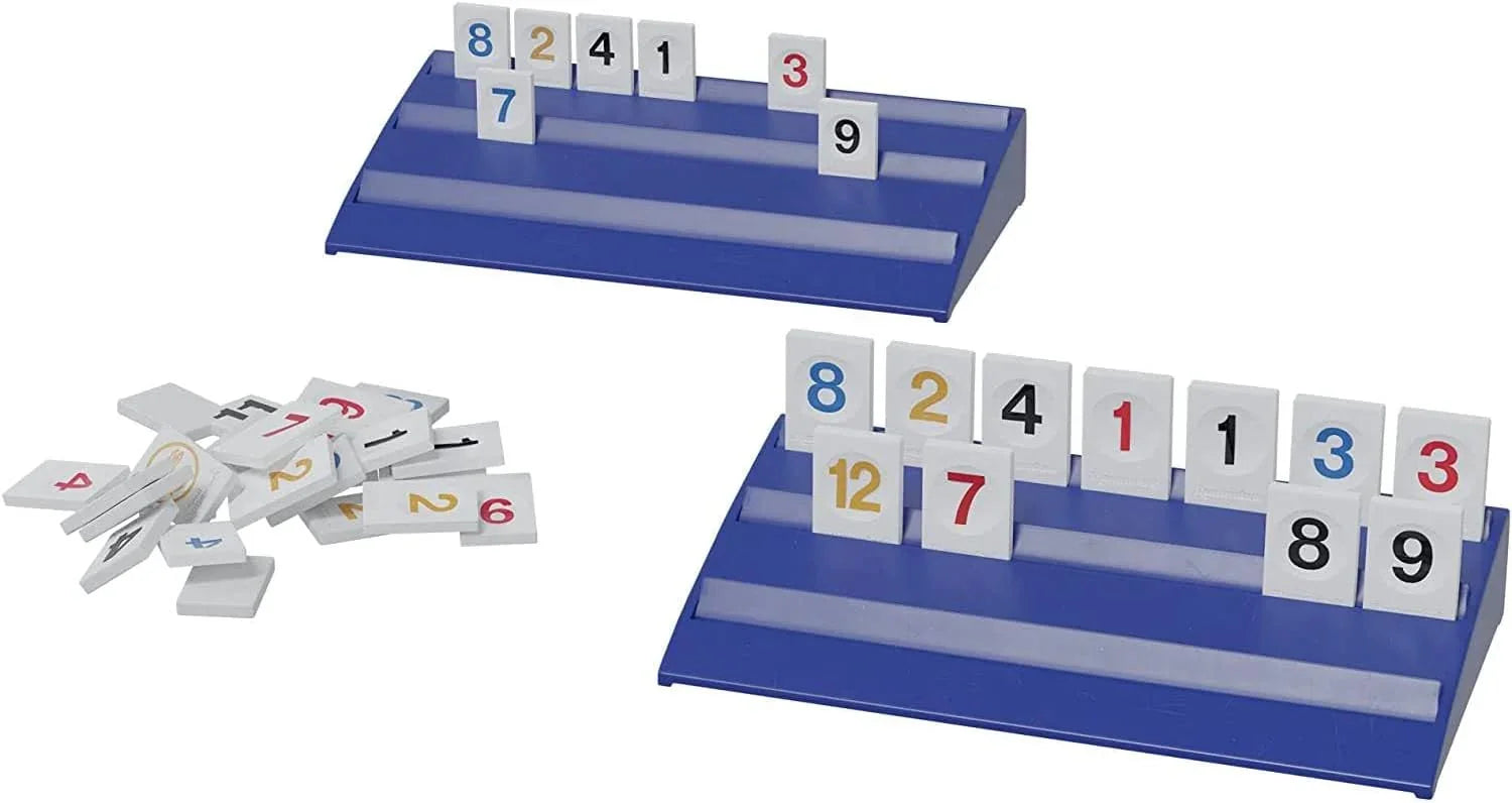 ボードゲーム Rummikub ラミキューブ Pressman 世界で愛される戦略的タイルゲーム 簡単ルール 論理的思考力向上 耐久性高品質プラスチックタイル ホルダラック付属 家族団らんパーティー向け 幅広い年齢層対象 8歳以上 