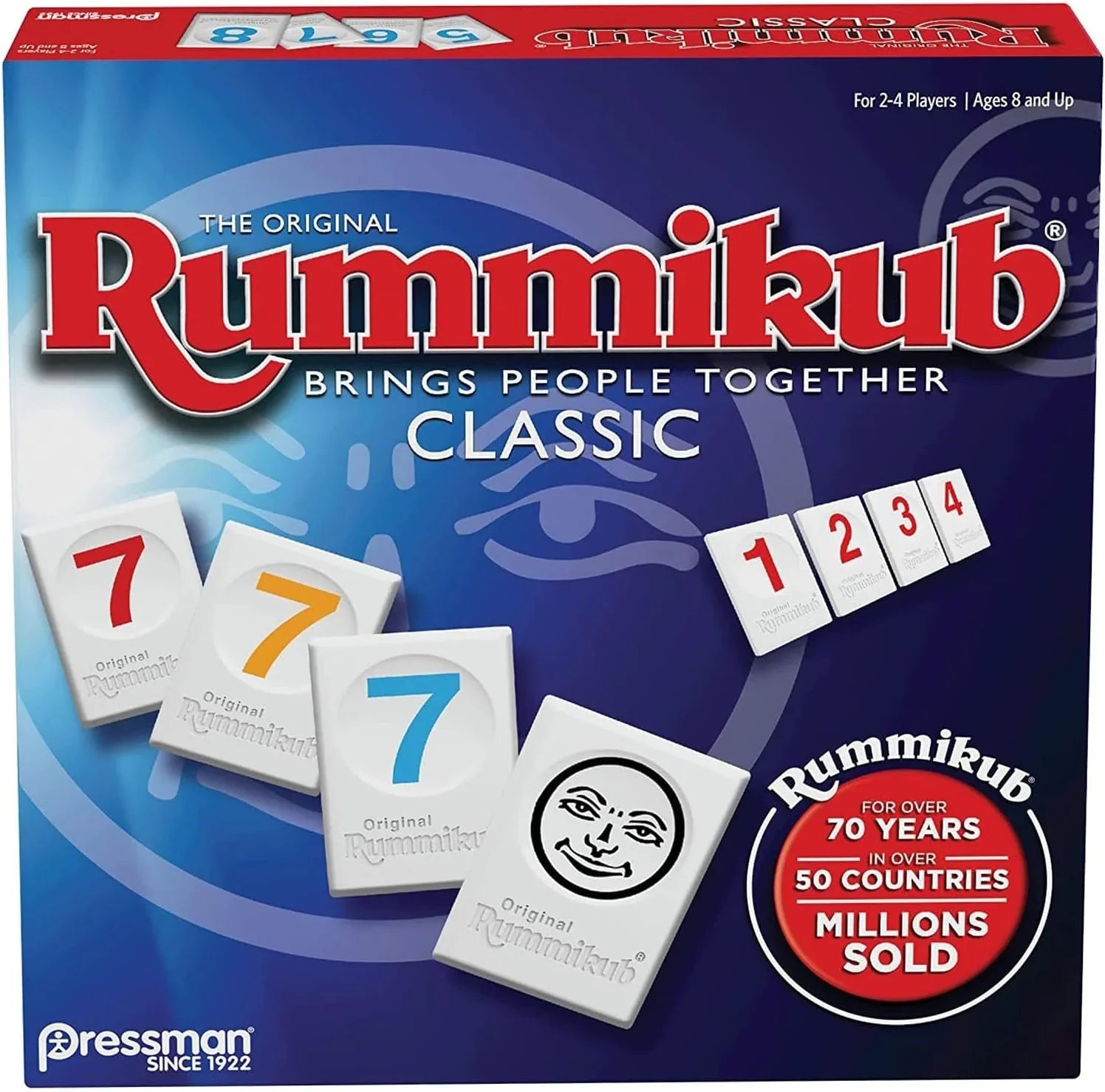 ボードゲーム Rummikub ラミキューブ Pressman 世界で愛される戦略的タイルゲーム 簡単ルール 論理的思考力向上 耐久性高品質プラスチックタイル ホルダラック付属 家族団らんパーティー向け 幅広い年齢層対象 8歳以上 