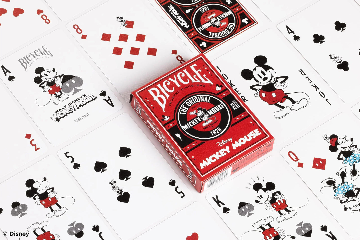 トランプ Bicycle Disney Classic Mickey Mouse Playing Cards ミッキーマウス エレガントデザイン 高品質 プレミアムフォイル加工 クラシックエアクッション仕様 世界的ブランド伝説のコラボレーション 