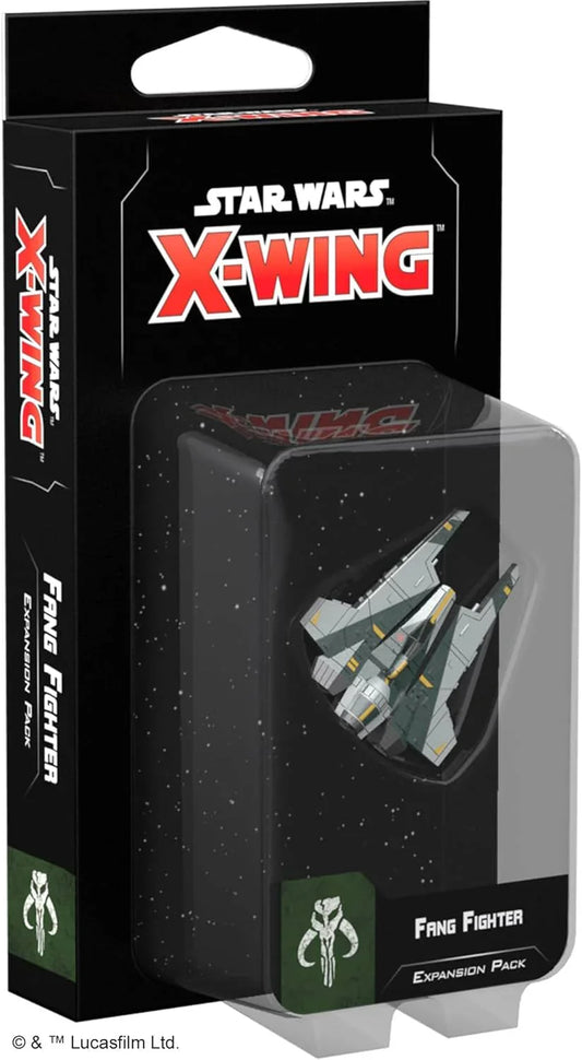 ボードゲーム Star Wars X-Wing Fang Fighter Expansion Pack Atomic Mass 高品質塗装済みマンダロリアン象徴的戦闘機精密ミニチュア多数カードアップグレード戦術的機動性ピボット翼宇宙戦闘拡張パック