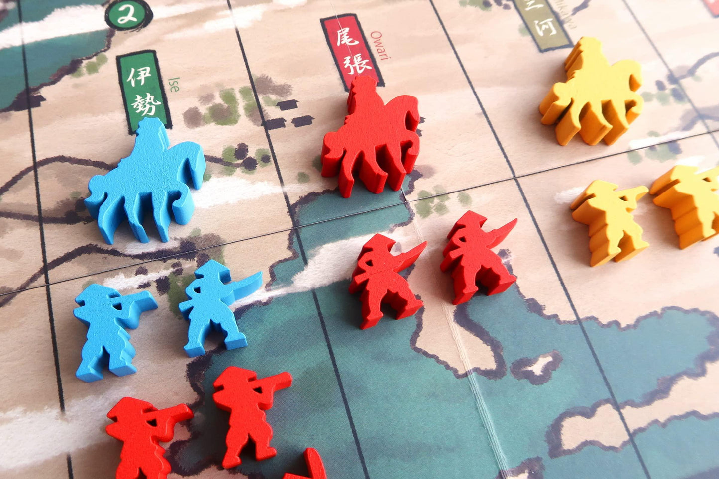 ボードゲーム Joraku 戦国時代の京都で繰り広げられる戦略的トリックテイキングとエリアコントロールの融合 戦国大名として武将を率い勢力拡大を目指す 40-60分で楽しむ2-4人向け 