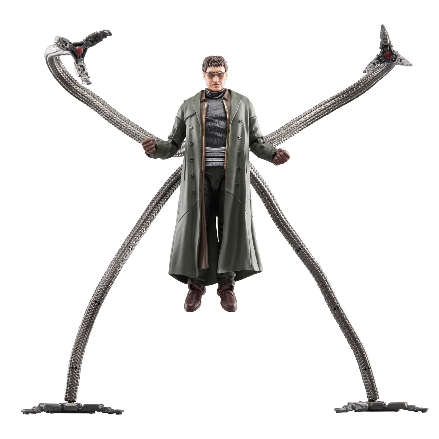 アクションフィギュア Marvel Legends Series ドクター・オクトパス スパイダーマン ノー・ウェイ・ホーム ハズブロ 15cm 機械式触手 4本 多可動ポイント 差替ハンドパーツ 4種 精巧塗装 映画再現 ファンコレクター向け