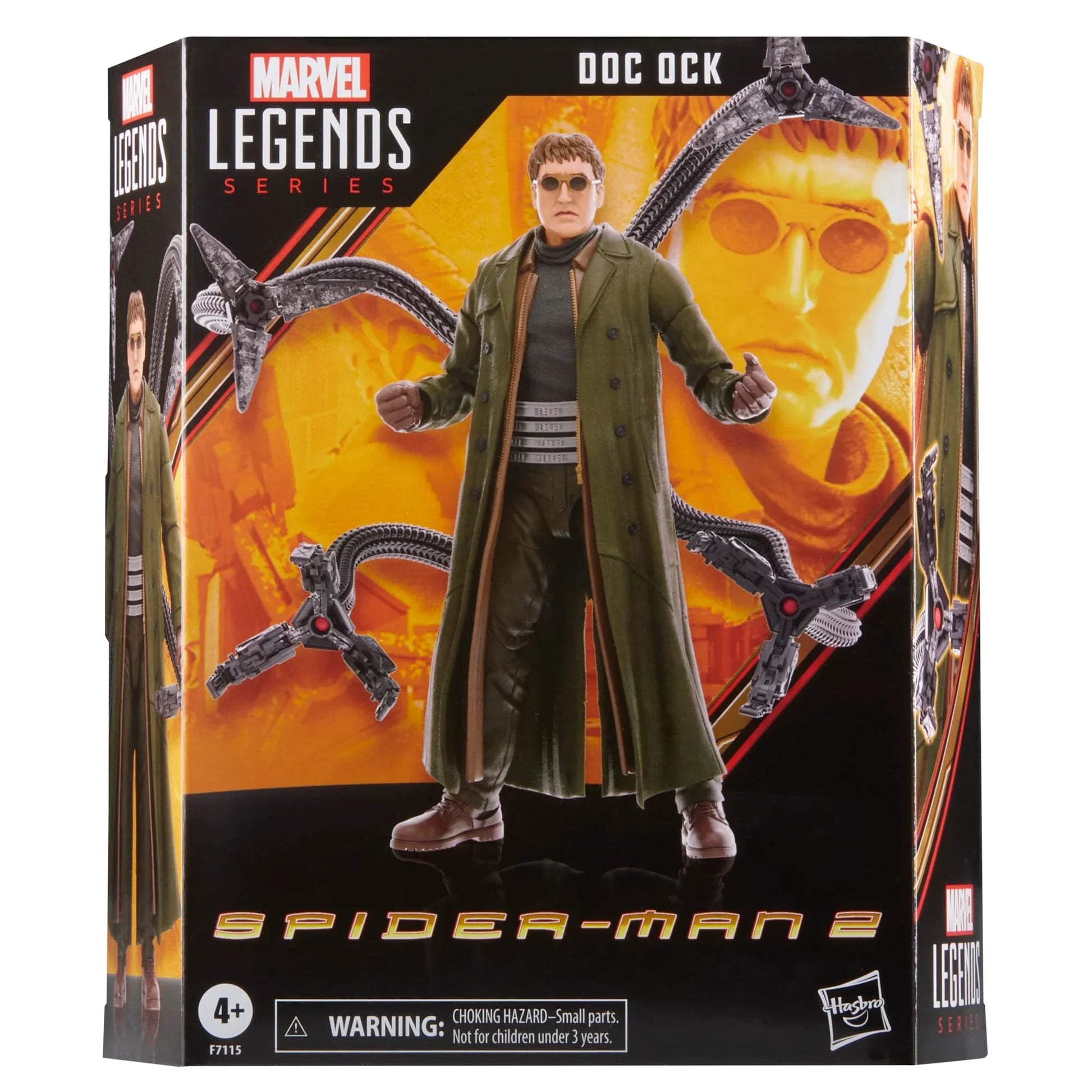 アクションフィギュア Marvel Legends Series ドクター・オクトパス スパイダーマン ノー・ウェイ・ホーム ハズブロ 15cm 機械式触手 4本 多可動ポイント 差替ハンドパーツ 4種 精巧塗装 映画再現 ファンコレクター向け