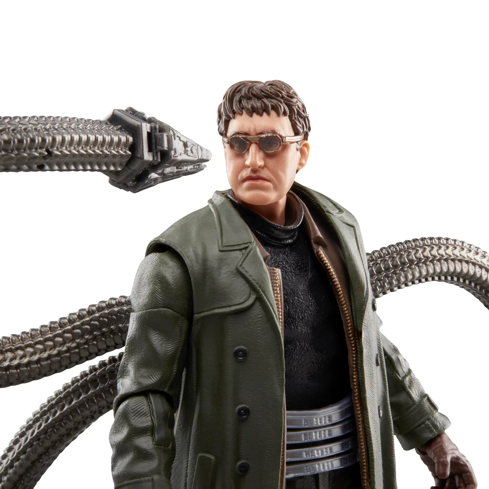 アクションフィギュア Marvel Legends Series ドクター・オクトパス スパイダーマン ノー・ウェイ・ホーム ハズブロ 15cm 機械式触手 4本 多可動ポイント 差替ハンドパーツ 4種 精巧塗装 映画再現 ファンコレクター向け
