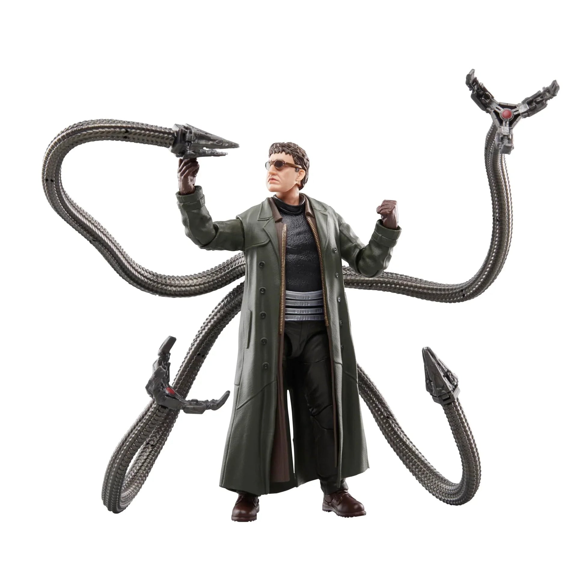 アクションフィギュア Marvel Legends Series ドクター・オクトパス スパイダーマン ノー・ウェイ・ホーム ハズブロ 15cm 機械式触手 4本 多可動ポイント 差替ハンドパーツ 4種 精巧塗装 映画再現 ファンコレクター向け