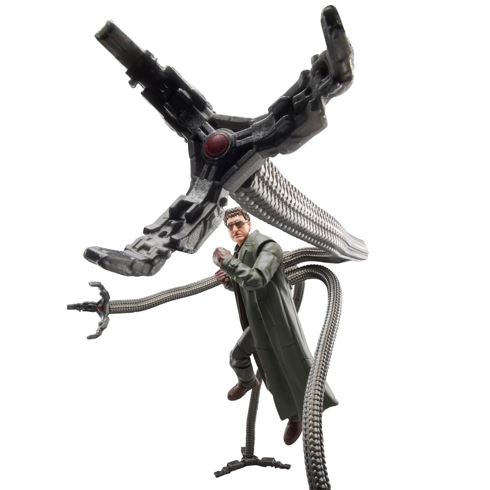 アクションフィギュア Marvel Legends Series ドクター・オクトパス スパイダーマン ノー・ウェイ・ホーム ハズブロ 15cm 機械式触手 4本 多可動ポイント 差替ハンドパーツ 4種 精巧塗装 映画再現 ファンコレクター向け