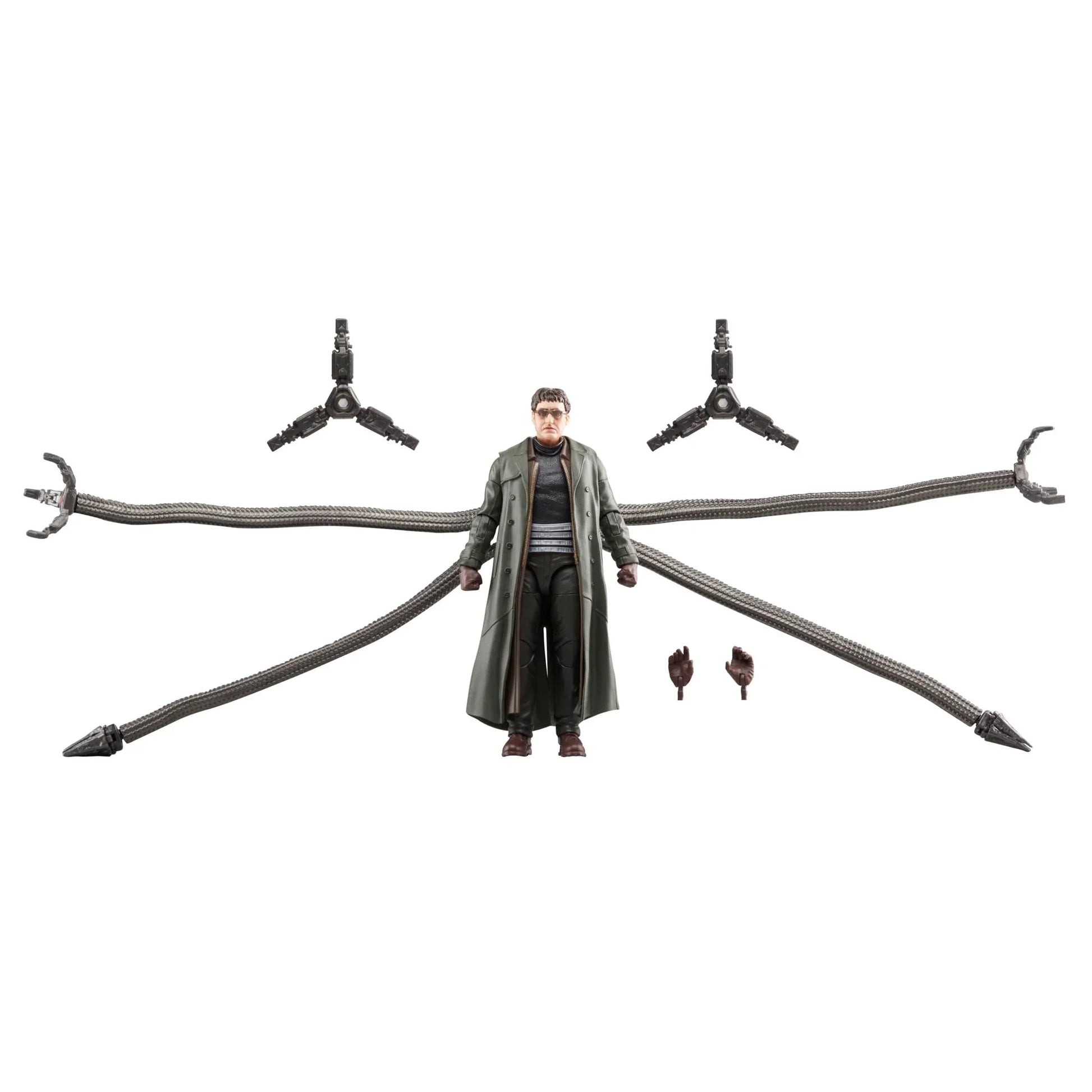 アクションフィギュア Marvel Legends Series ドクター・オクトパス スパイダーマン ノー・ウェイ・ホーム ハズブロ 15cm 機械式触手 4本 多可動ポイント 差替ハンドパーツ 4種 精巧塗装 映画再現 ファンコレクター向け