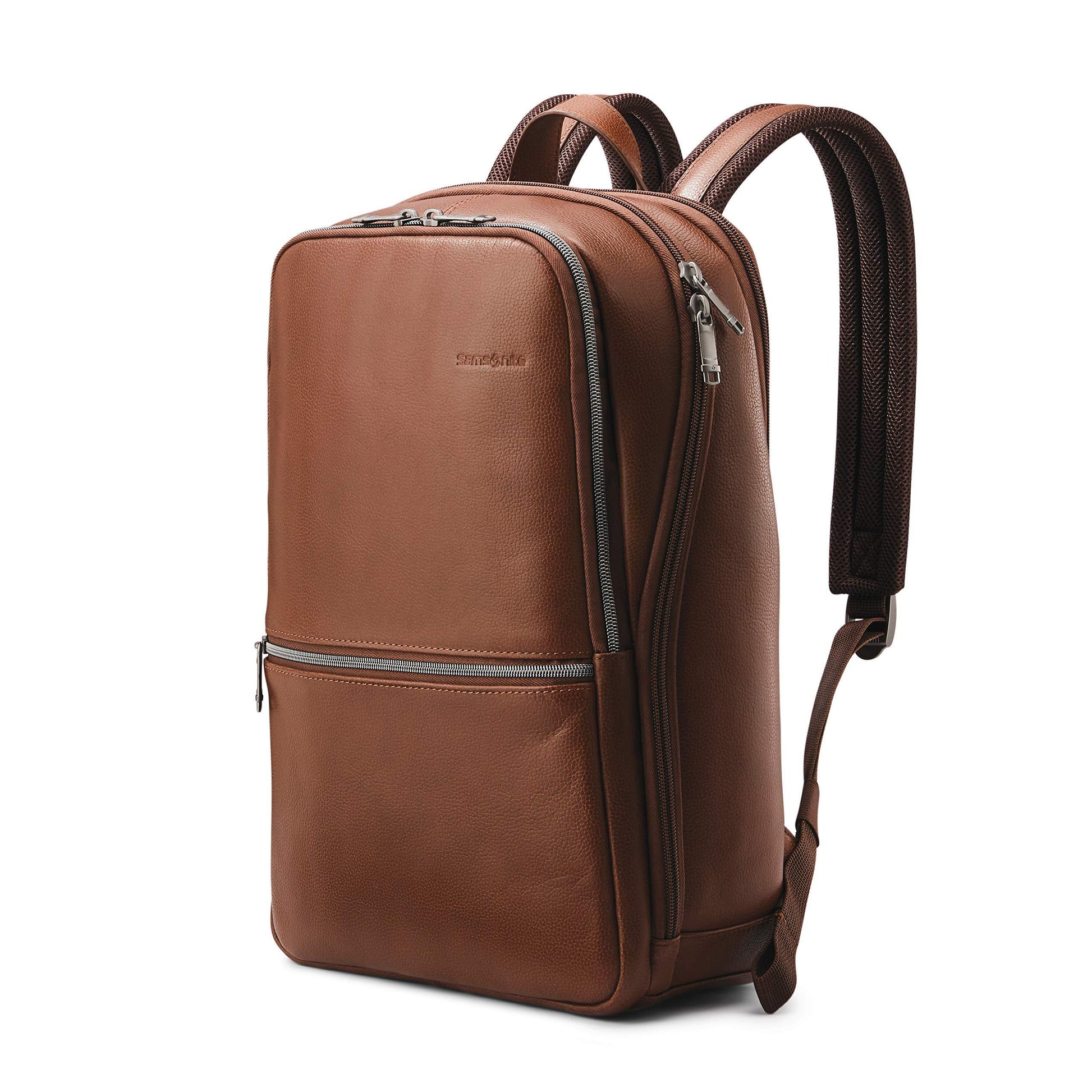 ビジネスリュック Samsonite クラシック レザー スリム バックパック 並行輸入品 サムソナイト メンズ 本革 A4 通勤 通学 出張 PC収納 15.6インチ ノートパソコン タブレット バッグ ビジネスバッグ リュックサック デイパック 防水 軽量 - Trade Center