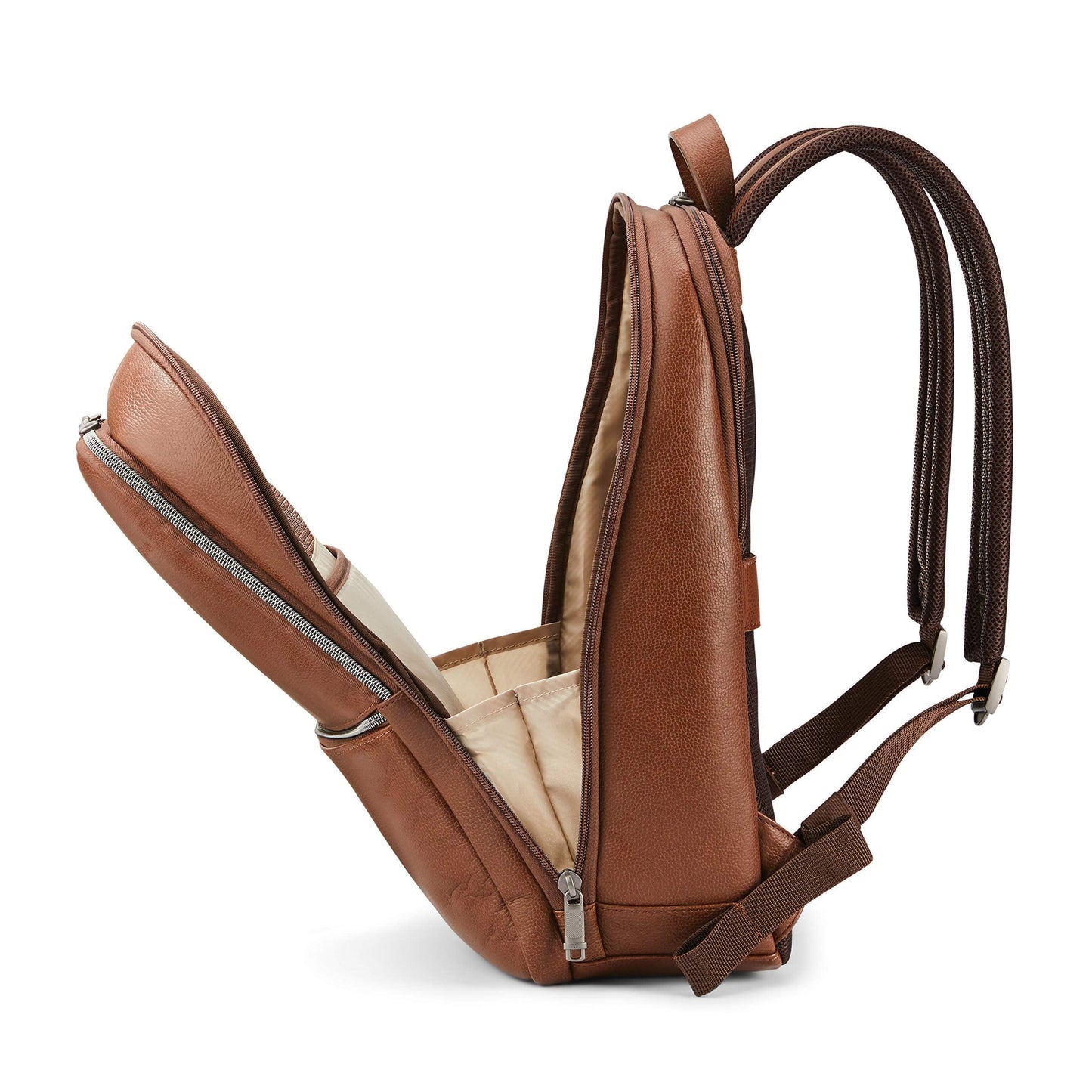 ビジネスリュック Samsonite クラシック レザー スリム バックパック 並行輸入品 サムソナイト メンズ 本革 A4 通勤 通学 出張 PC収納 15.6インチ ノートパソコン タブレット バッグ ビジネスバッグ リュックサック デイパック 防水 軽量 - Trade Center