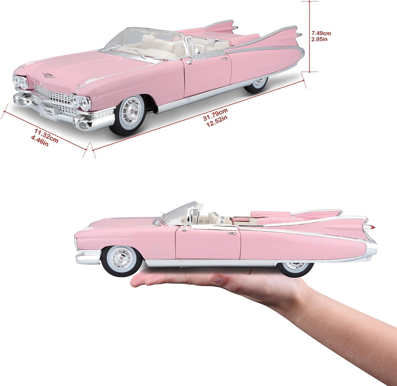 ミニカー Maisto キャデラック エルドラド ビアリッツ 1959 1/18 スケール モデルカー アメリカ車 クラシックカー フィンテール デザイン クローム仕上げ 高級車 ヴィンテージ 精巧 完成品 自動車模型 - Trade Center