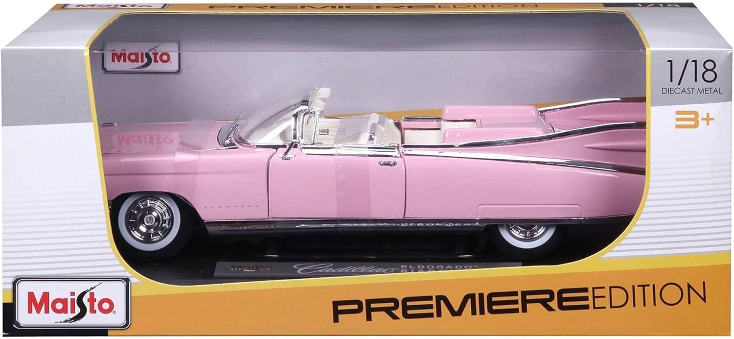 ミニカー Maisto キャデラック エルドラド ビアリッツ 1959 1/18 スケール モデルカー アメリカ車 クラシックカー フィンテール デザイン クローム仕上げ 高級車 ヴィンテージ 精巧 完成品 自動車模型 - Trade Center