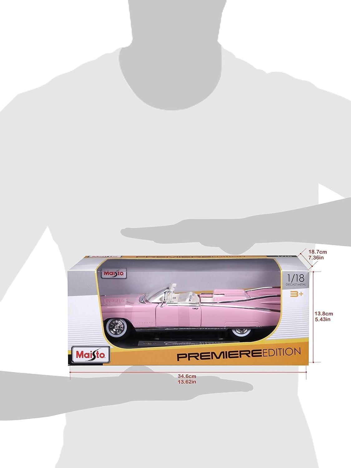 ミニカー Maisto キャデラック エルドラド ビアリッツ 1959 1/18 スケール モデルカー アメリカ車 クラシックカー フィンテール デザイン クローム仕上げ 高級車 ヴィンテージ 精巧 完成品 自動車模型 - Trade Center