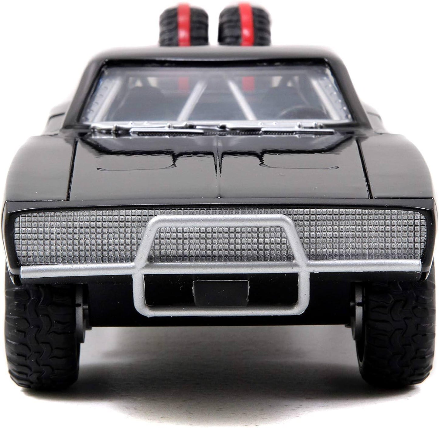 アウトレット品 ミニカー 1970年式ダッジチャージャー ワイルドスピード SKY MISSION ダイキャスト ブランド マットブラック オフロード仕様 大径タイヤ リフトアップサスペンション 牽引フック ルーフキャリア 高精細インテリア