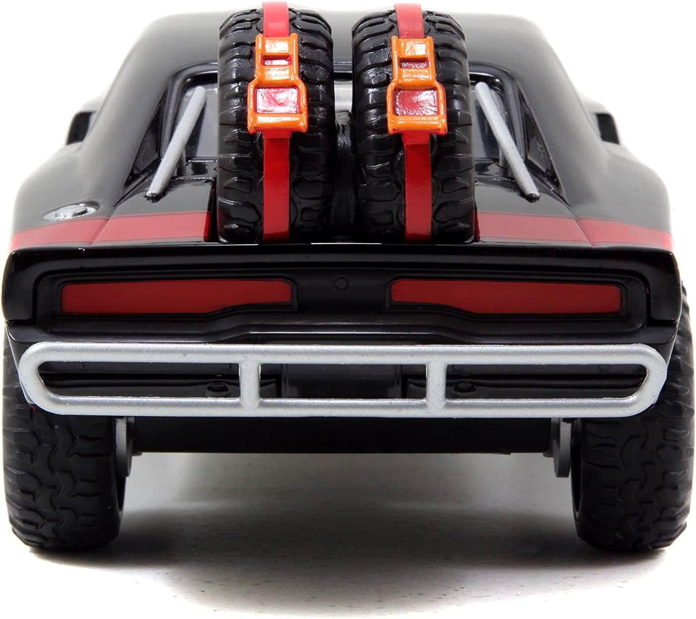 アウトレット品 ミニカー 1970年式ダッジチャージャー ワイルドスピード SKY MISSION ダイキャスト ブランド マットブラック オフロード仕様 大径タイヤ リフトアップサスペンション 牽引フック ルーフキャリア 高精細インテリア
