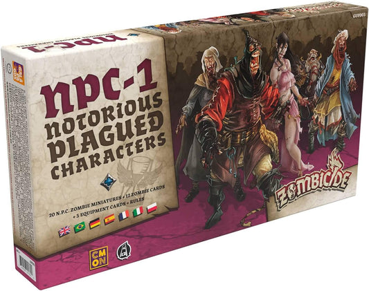 ボードゲーム Zombicide: Black Plague NPC-1 拡張セット 中世ゾンビサバイバル 拡張パック 4体ゾンビナース 4体ゾンビ刑務官 4体ゾンビダンサー 4体ゾンビモア 4体ゾンビドワーフ 20個白いベース 12枚スポーンカード 輸入英語版 日本語説明書なし - Trade Center