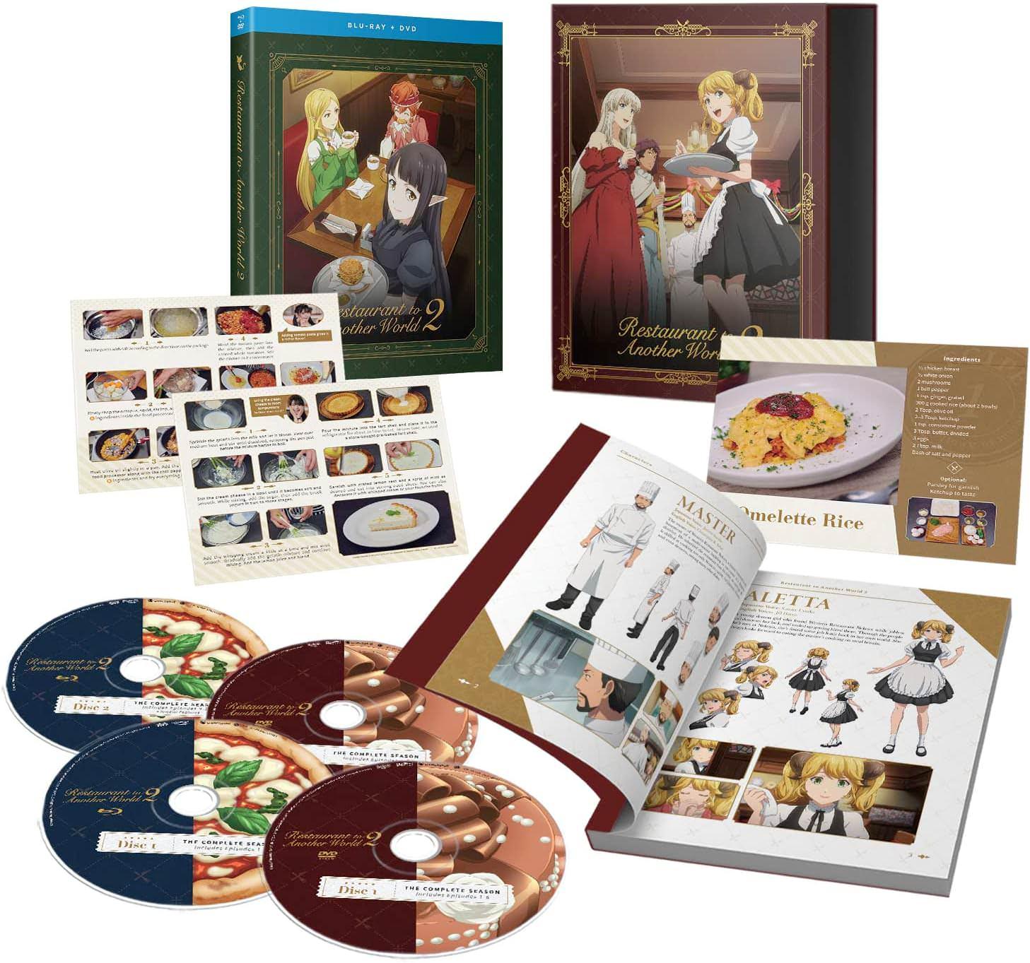 異世界食堂 Blu-ray DVD 異世界食堂 シーズン2 OLMスタジオ 1080p ハイビジョン画質 16 9 アスペクト比 全12エピソード収録 特典映像 CM集 ノンテロップエンディング 醒めない魔法 64ページアートブック  DVD