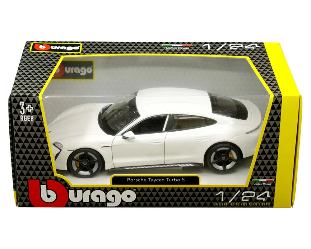 カーモデル ポルシェ タイカン Turbo S 2019年モデル 1 24スケール Bburago 高品質 精密デザイン LEDヘッドライト 流線型ボディ ライトバー 革新的電気自動車 高性能急速充電 750馬力相当 走行性能 卓越コレクション価値