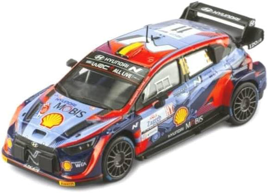 ミニカー イクソ ヒョンデ i20 N Rally1 ラリークロアチア 2022 1/43 韓国自動車メーカー 高性能モデル 軽量ボディ 強力エンジン 精密再現 ラリー仕様カラーリング ドライバーナンバー再現 フロントグリル再現 - Trade Center
