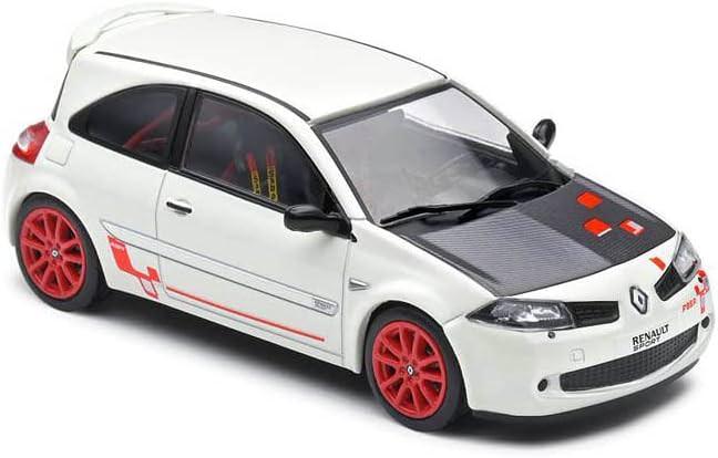 ミニカーホットハッチ メガーヌ RS R26R SOLIDO 1/43スケール ニュルブルクリンクFF最速記録 偉大なスポーツカー 卓越エンジニアリング ルノースポール 傑作 精密モデル 本格仕様 卓越性能 高出力ターボ 4WS 四輪操舵 4輪HCC ラリーテクノロジー