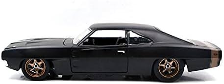 アウトレット品 ミニカー ジャダトイズ ワイルドスピード9 ダッジ チャージャー ワイドボディ 1968 1:24スケール 映画再現 アメ車 マッスルカー フォルム迫力 映画ファン必見 愛車ドミニク トレット活躍モデル 車種特徴グリル独特